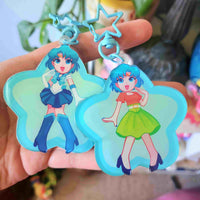 rainbow girl keychains