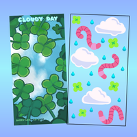 cloudy day sticker sheet