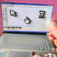 cursor enamel pin