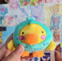 duck plush keychain