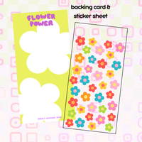 flower sticker sheet