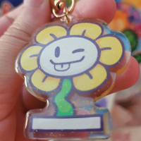 flowey keychain