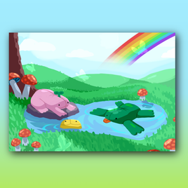 gay frog print