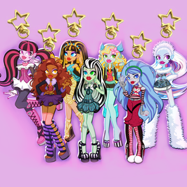 monster girl keychains