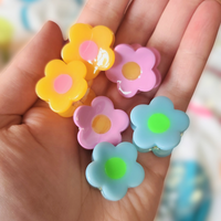 mini flower hair clips