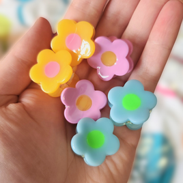 mini flower hair clips