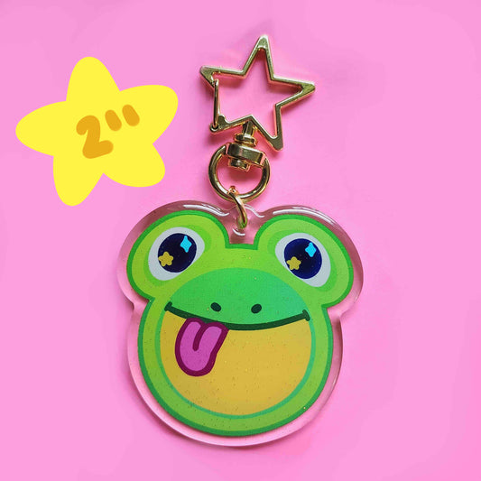 2" Frog Plate Keychain