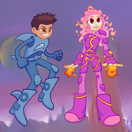 shark and lava keychains