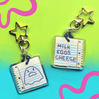 mill egg cheese keychain