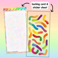 puffy candy sticker sheets