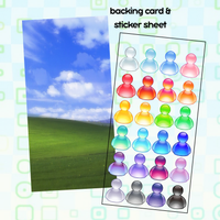 windows msn sticker sheet
