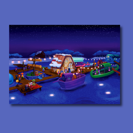 night market print