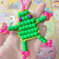 beaded frog keychains