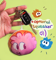 puffle plush keychain