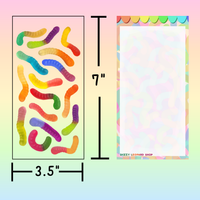 puffy candy sticker sheets