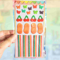 puffy candy sticker sheets