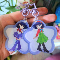 rainbow girl keychains