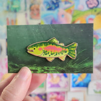 lake fish enamel pins
