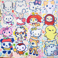 animal mascot stickers