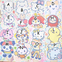 animal mascot stickers