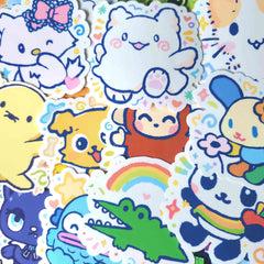 animal mascot stickers