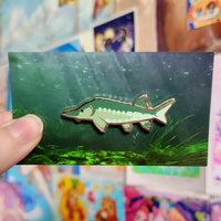 lake fish enamel pins