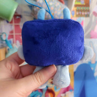 tv plush keychain