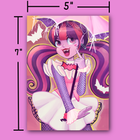 vampire girl print