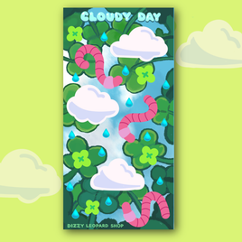 cloudy day sticker sheet
