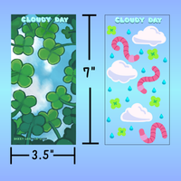cloudy day sticker sheet