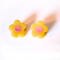 mini flower hair clips