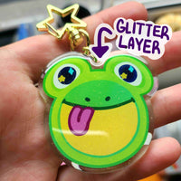 frog plate keychain