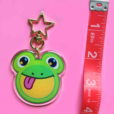 frog plate keychain