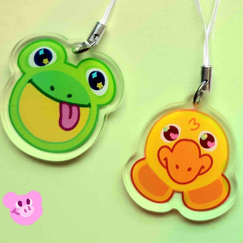 frog plate keychain